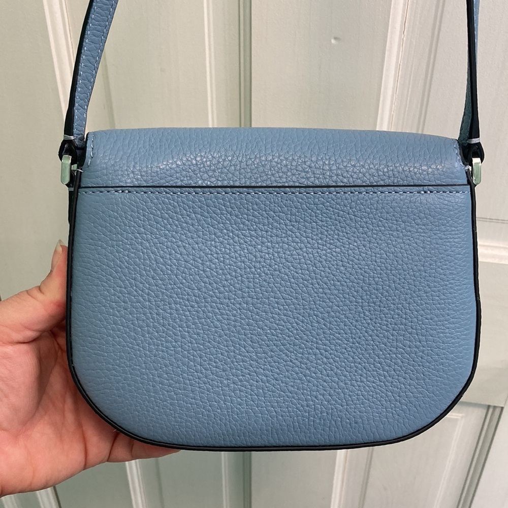 Kate Spade Leila Blue Mini Flap Crossbody Purse Bag - Picture 12 of 15